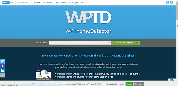 WPThemeDetector screenshot